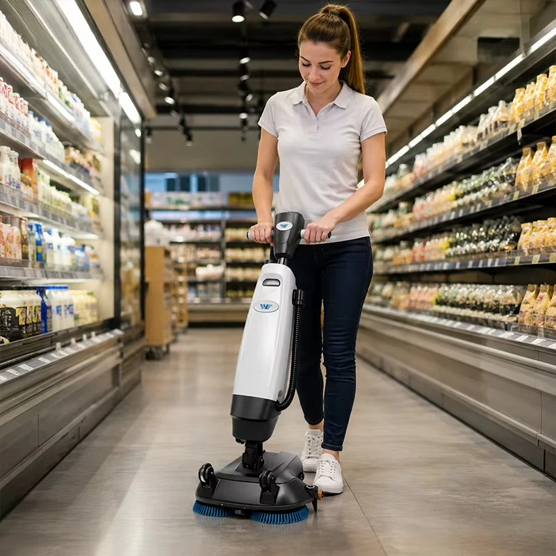 2026 Electric Floor Scrubber Machine Used in Commercial Supermarket Property Hospitals