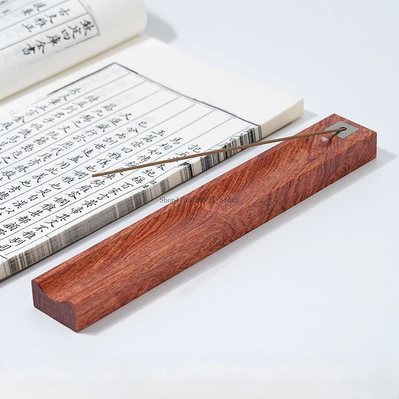 Imitate Ancient Entire Piece Wood Slanted Insertion Incense Stick Incense Burner Household Tea Ceremony Desk Decoration Items