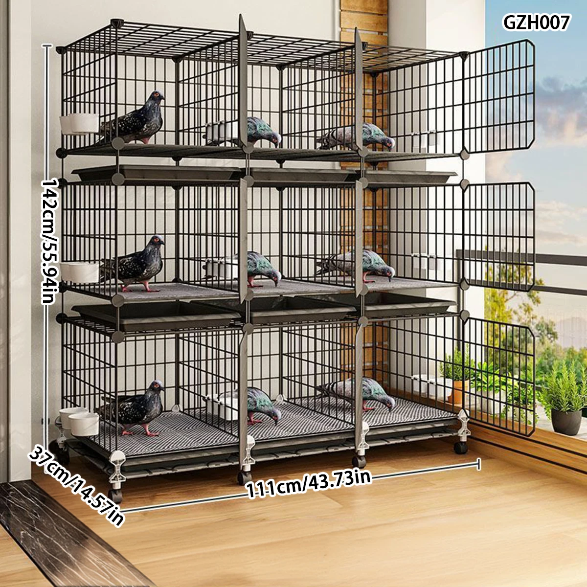 Extra Large Pigeon Cage for Home Breeding, Special for Raising Pigeons and Homing Pigeons, Matching Meat Pigeons, Breeding Pigeon Cage, Pigeon