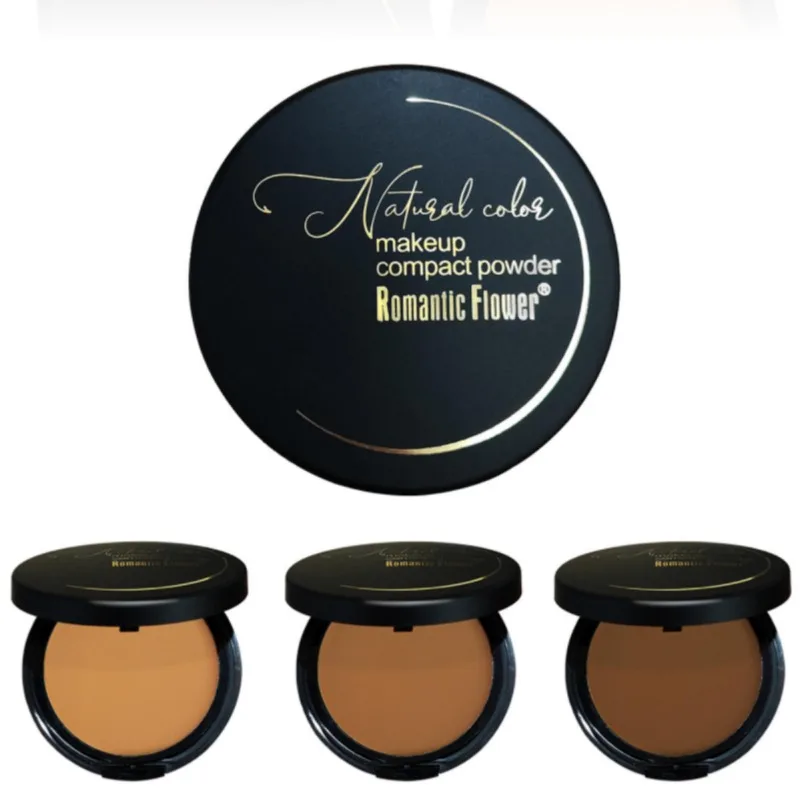 6-kolorowy puder Ciemny wodoodporny, pełny pokrowiec Kosmetyki kosmetyczne Puder Naturalny puder Puff Powder Foundation