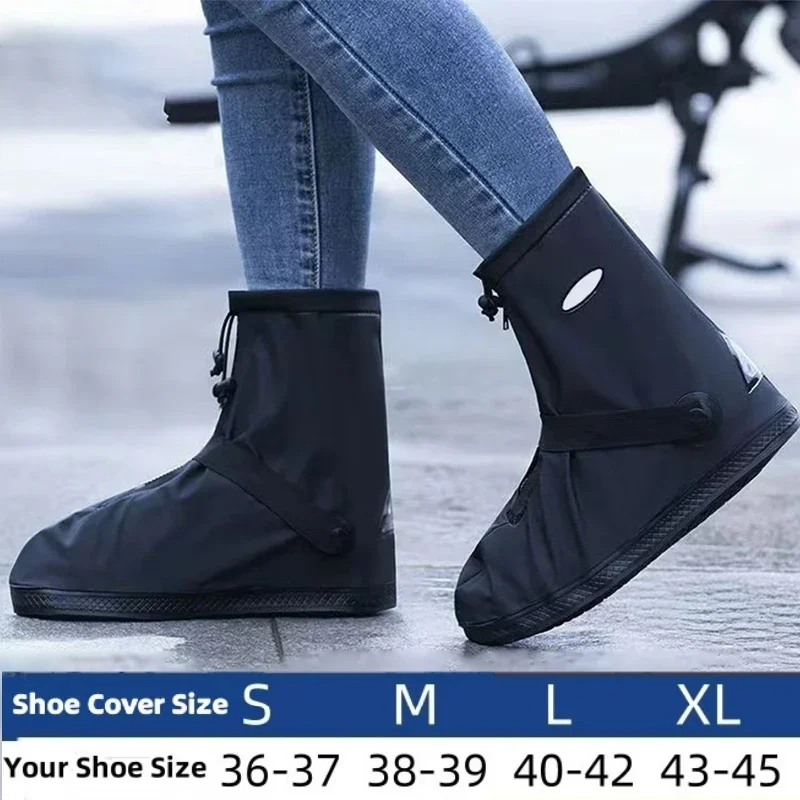 

Rainproof Anti-Slip Reusable Boots Shoes Pants Cover Legs Protection Motorcycle Cycling Hiking Waterproof Rain Snow Boot Cover