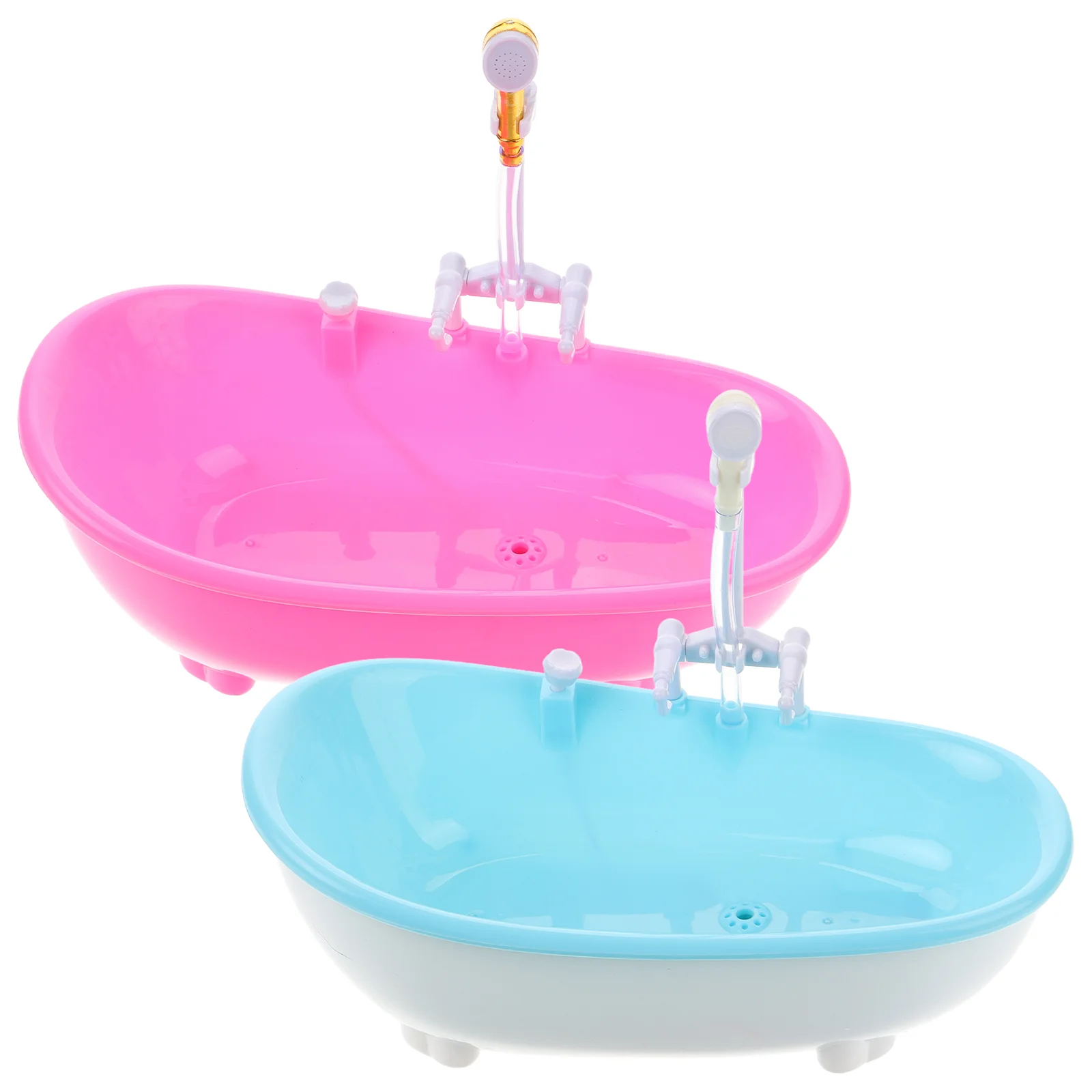 2 Pcs Simulation Bathtub Mini for Drinks Parfait Bowl Small Cup Toy Plastic Decor Baby