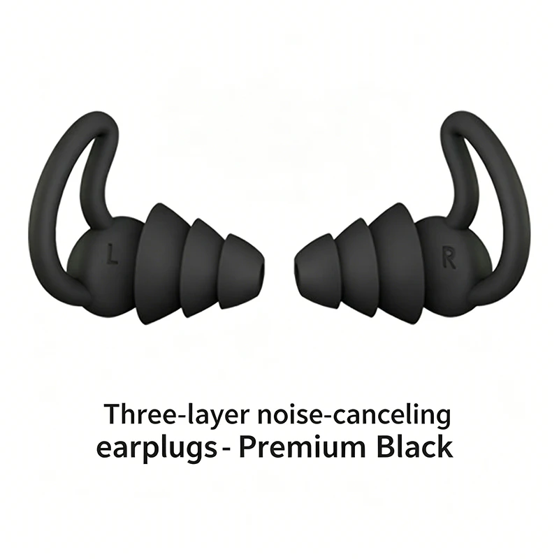 HK002-HUAK 3 Layer Ear Plugs For Sleep Silicone Noise Cancelling Hearing Protection, Soft Reusable Ear Plugs for SleepSwim - view 6