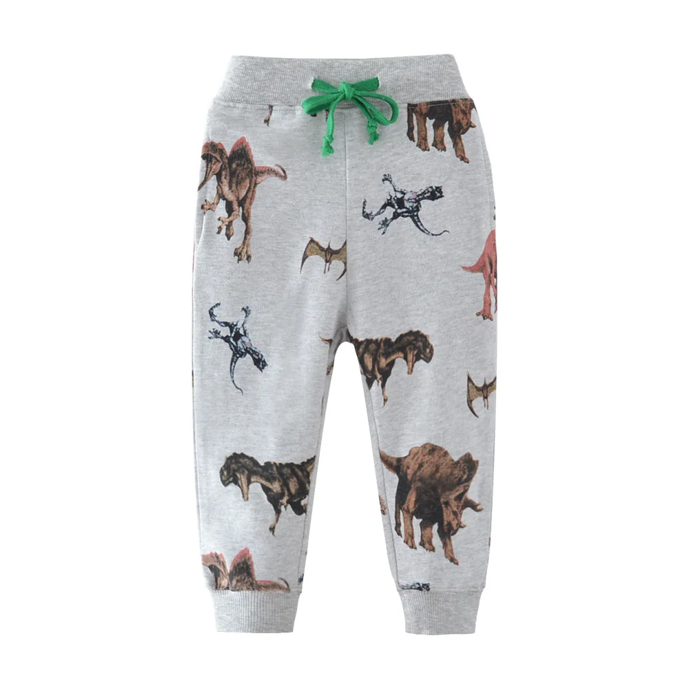 Jumping Meters Cartoon Baby Boys Sweatpants Children\'s Trousers  Autumn Winter Baby Clothes Toddler Kids Full Pants Costume