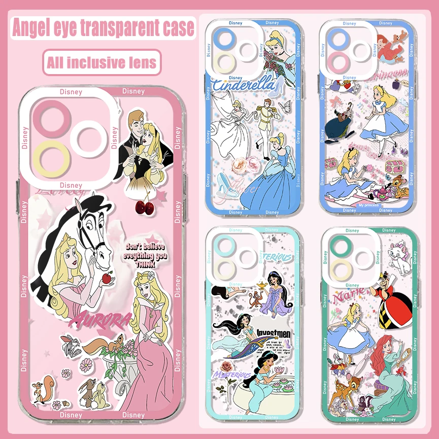 Cartoon Mermaid Snow White Princess Phone Case For Xiaomi Redmi Note 13 12 12C 11 10 10C 13C 10s 9 9s 9C 8 7 Pro M 9A 9ax 4G 5G