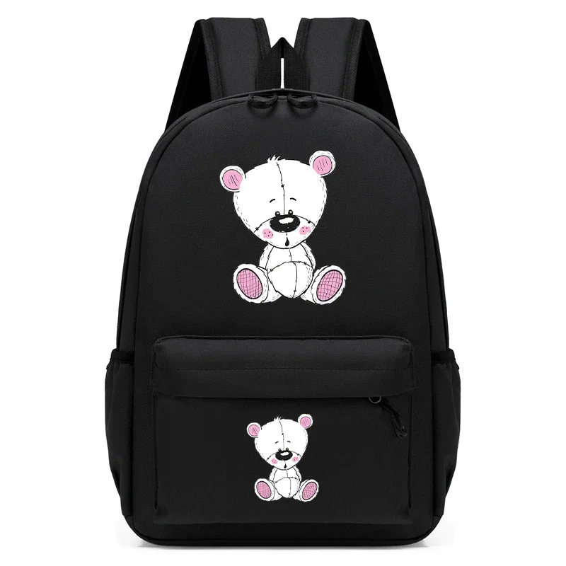 

Kindergarten School Backpack Bag Cartoon Drawing Teddy Print Schoolbag Kids Satchels Bookbag Kids Bagpack Mochila