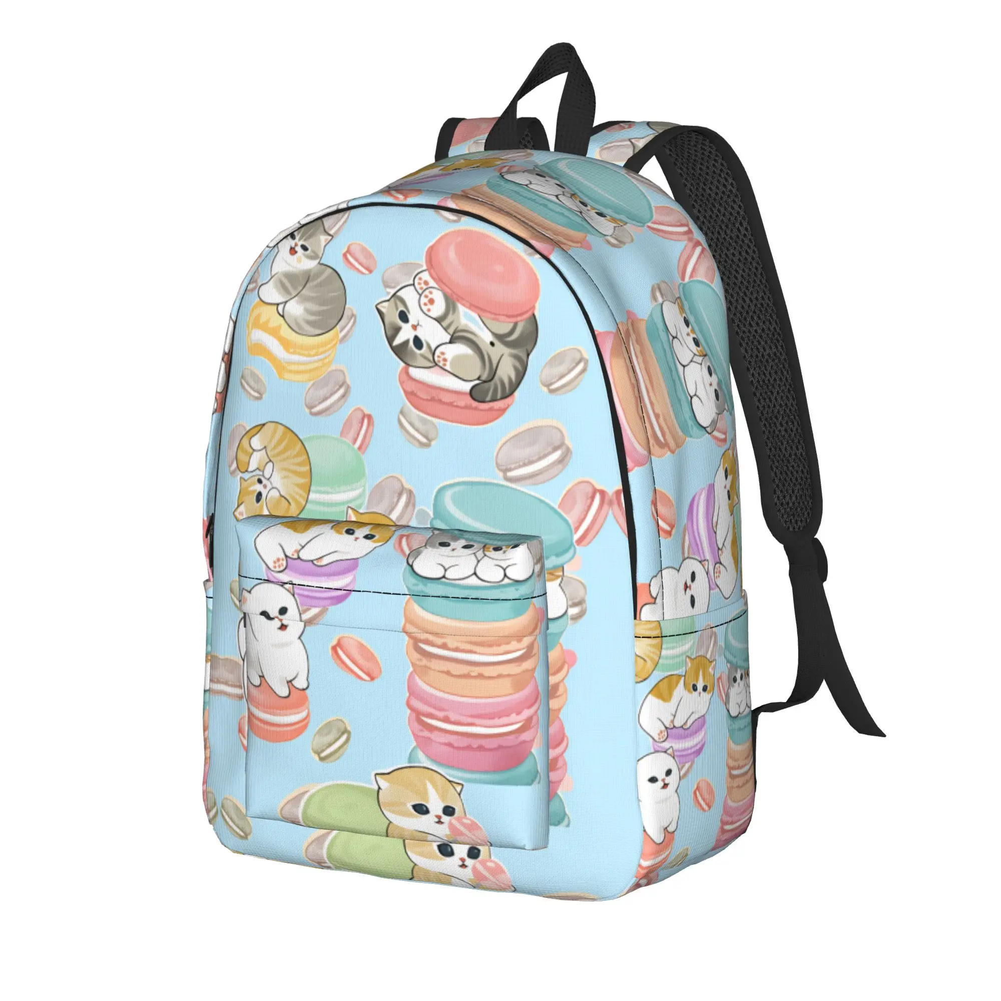 Mofusand Backpack  Boy Polyester University Backpacks Pattern Fashion High School Bags Rucksack