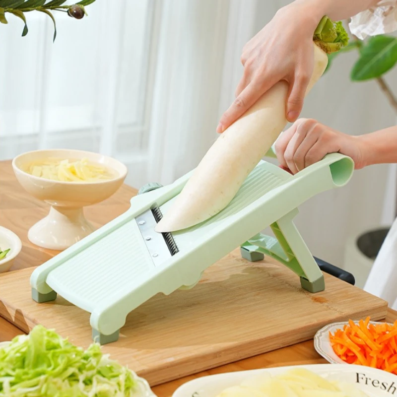 Household Portable Vegetable Slicer Noodle Shop Tool Restaurant Vegetable Slicer Manual Plastic Cortadora De Verduras MH40QCJ