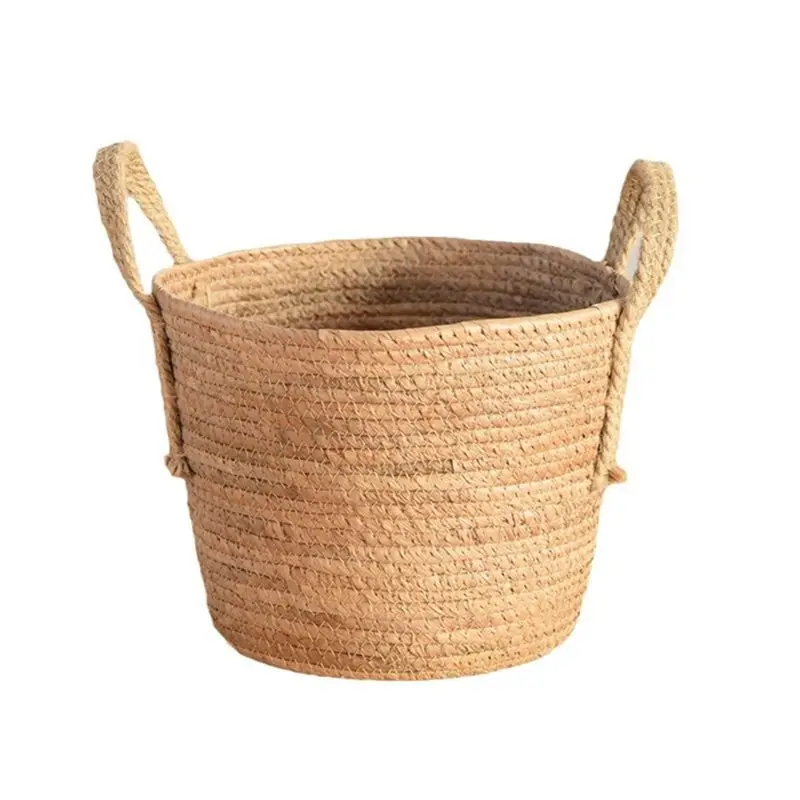 

A67P-Woven Handheld Flower Baskets Rattan Plant Pots Plant Pots Storage Baskets Home Decoration Flower Baskets