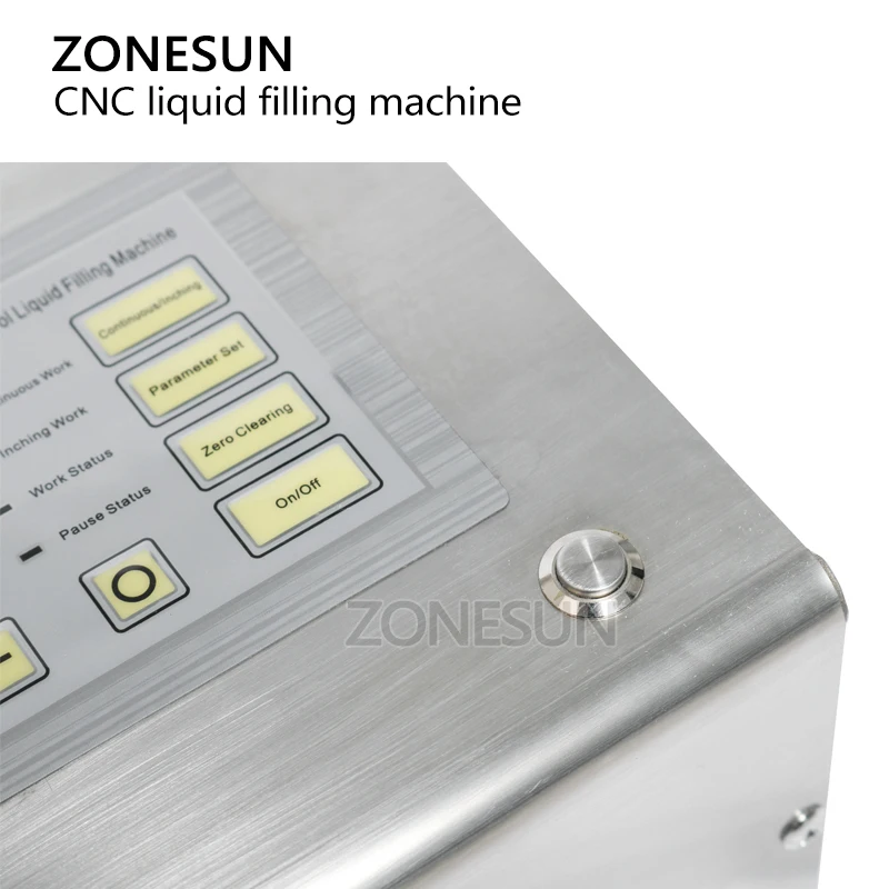 ZONESUN Electrical Liquid Filling Machine Mini Portable Diaphragm Pump Bottle Filler for Water Perfume Beverage Olive Oil GFK180