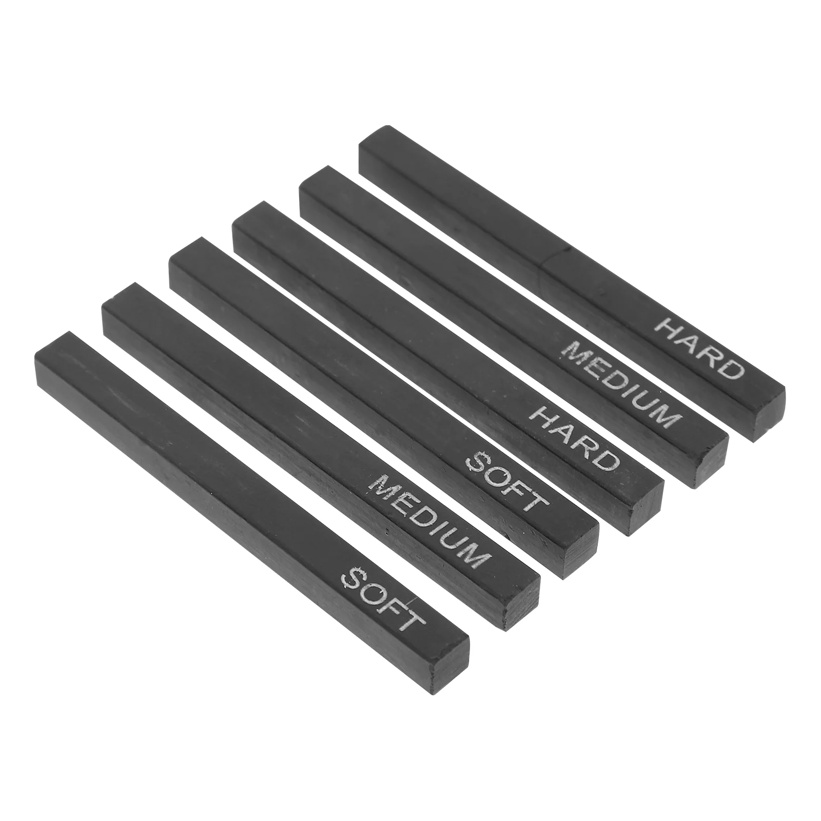 6 Pcs Sketch Carbon Square Bars Graphite Drawing Black Coal Sticks Compressed Charcoal Rods Sketching Supplies Smooth Blending