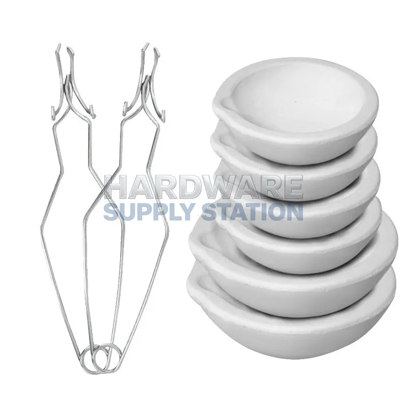 

8-piece set of melting gold bowl, small crucible, high temperature resistant, melting and burning gold, casting gold and silver