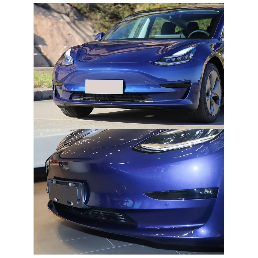 

Car Front Bumper Tow Hook Cap Cover Fit For Tesla Model 3 2017-2021 ABS 1Pcs