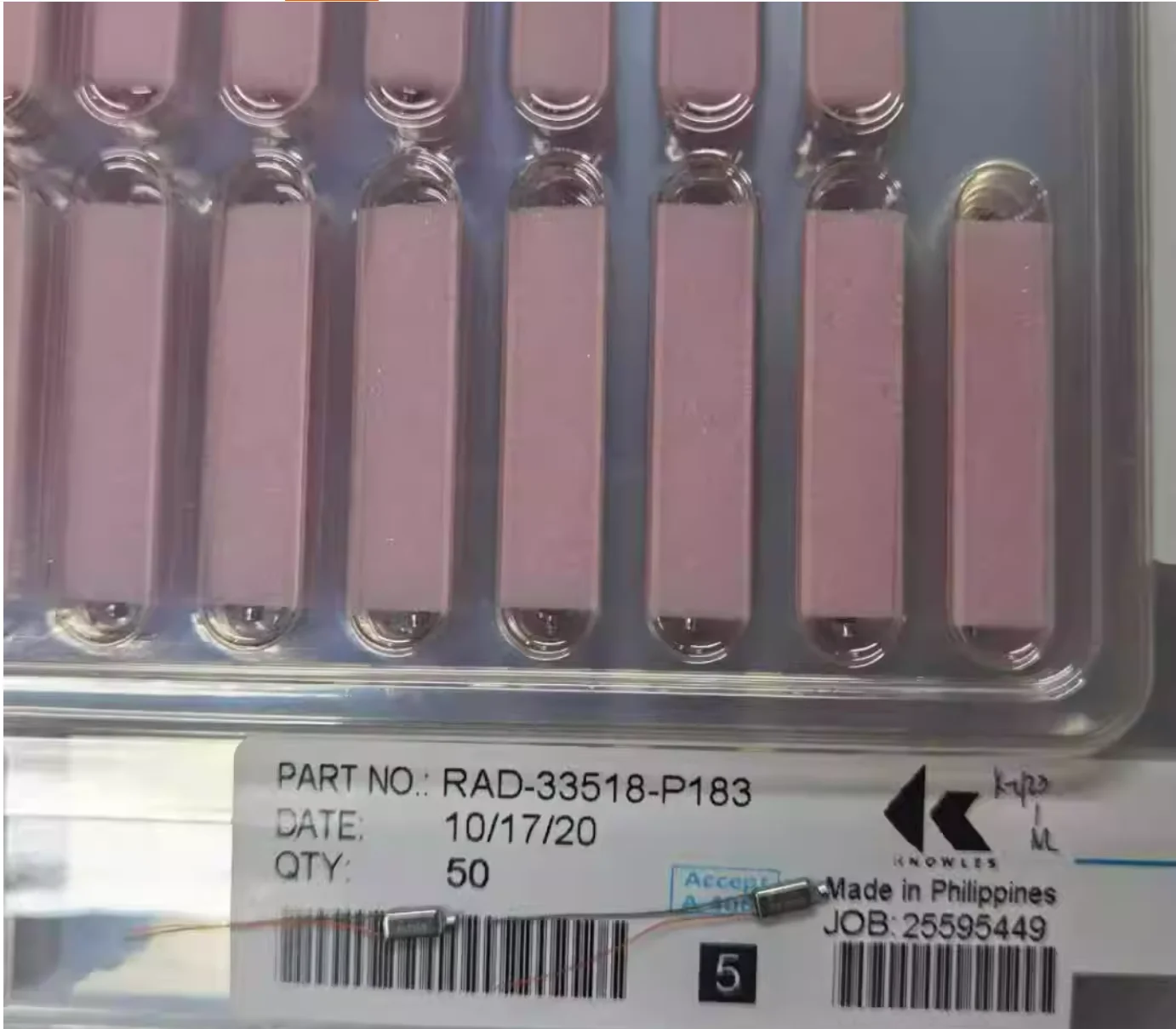 GHXAMP nuevo altavoz de alta frecuencia para Knowles RAD-33518-P183 unidad dinámica de hierro auriculares unidades de altavoz 2 uds