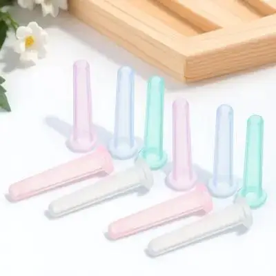 10 قطعة مجموعة الحجامة الوجه سيليكون أكواب شفط المكنسة الكهربائية لمكافحة الشيخوخة العين الوجه الرقبة التجاعيد إزالة تدليك الوجه أدوات العناية بالبشرة