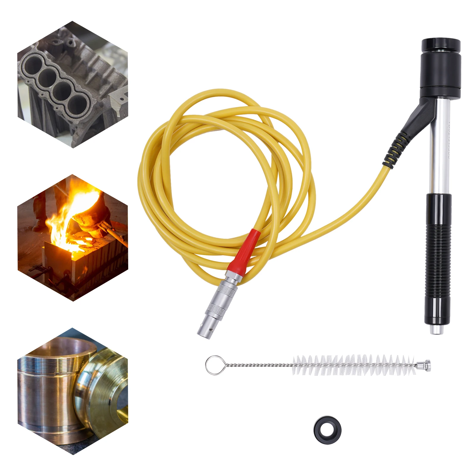 หัวบอลเหล็กทังสเตน 1600HV อุปกรณ์กระแทกแบบพกพาชนิด D สำหรับ 360 °   ชุดทดสอบความแข็งสำหรับการวิจัยวัสดุ