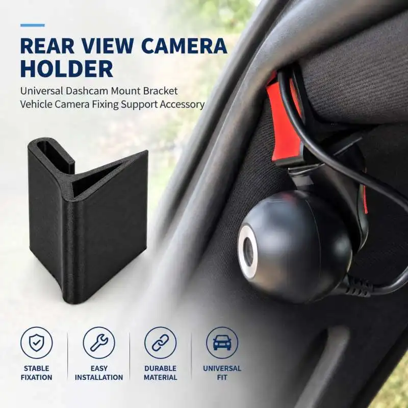 Supporto Universale per Telecamera Posteriore, Staffa di Montaggio per Dashcam, Accessorio di Fissaggio per Telecamera Veicolare