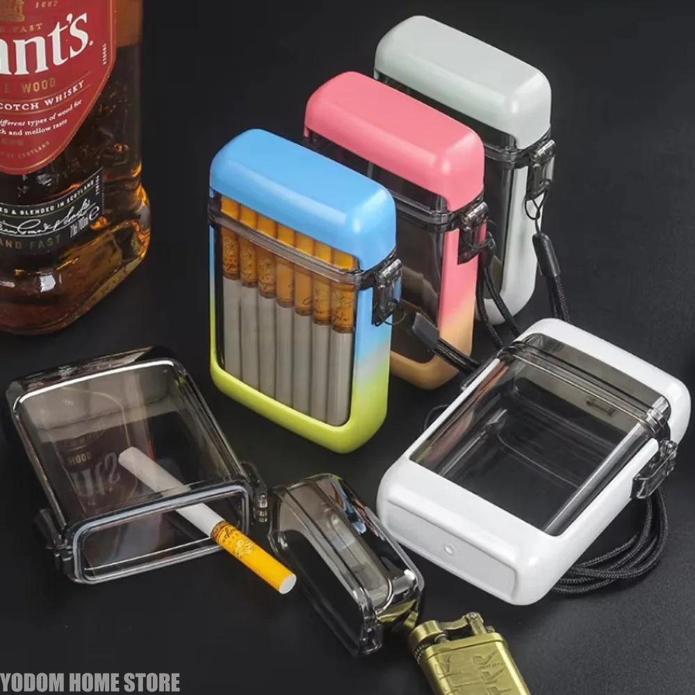 Airtight Sealed Cigarette Storage Case for 20 Cigarettes, Waterproof Moisture‑Proof Holder for Hiking Outdoor Adventures