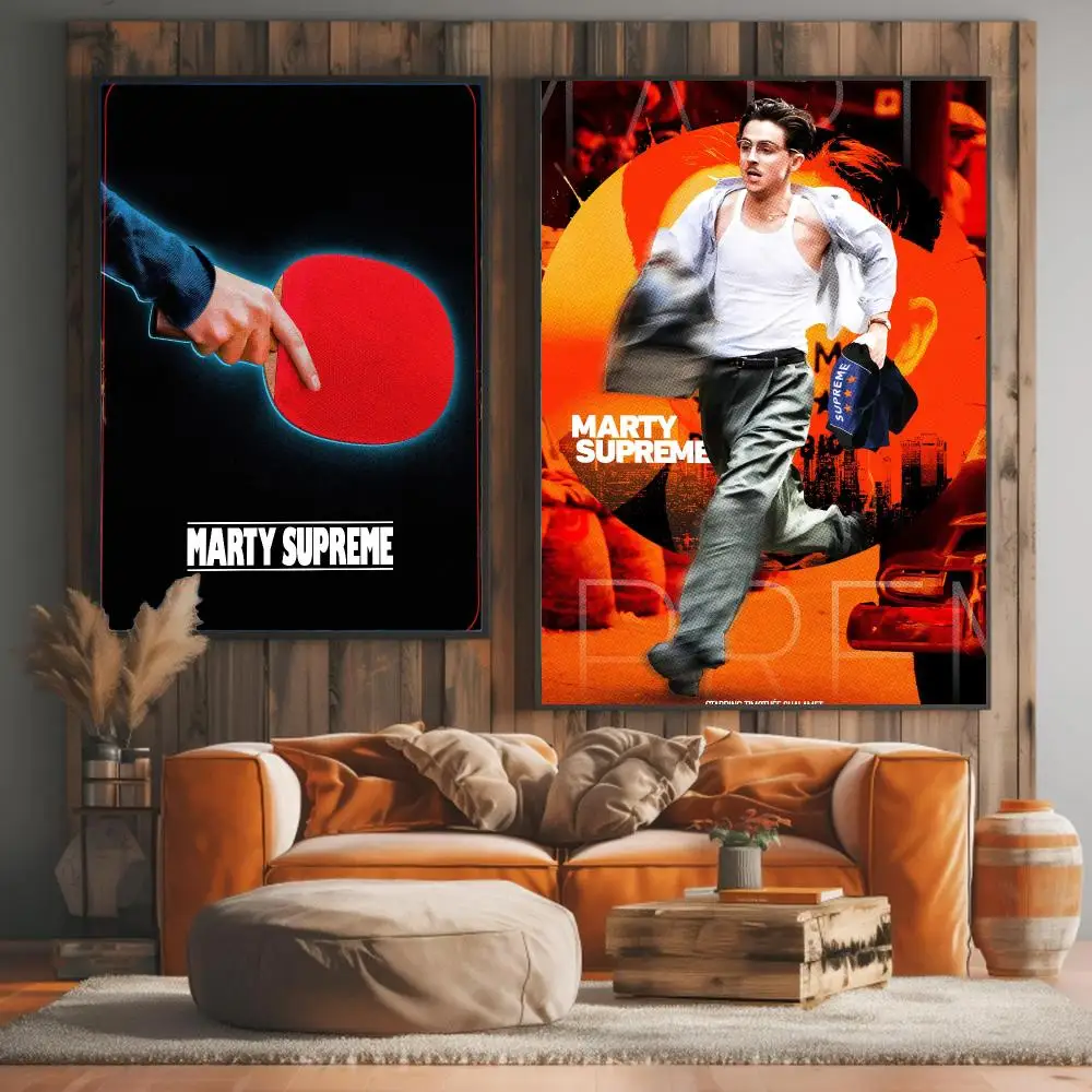 classic movie M-Marty Supreme-E Painting Calligraphy Elegant Botanical Decor for Living Room Modern Interior Design