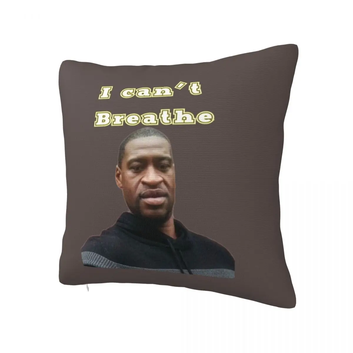 Pillow Cover George Floyd Graphic Cushion Cover Breathe Violent Retro Trendy Pillow Case For Sofa Home Decoration Pillowcases