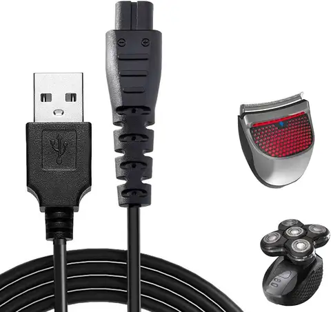 WAHFOX-충전기 코드 레밍턴 면도기 코드, 전원 코드 XR7000 HC4250 충전기 코드