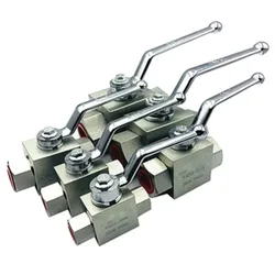 1PCS Hydraulic 2 Way High Pressure Ball Valve - 1/4