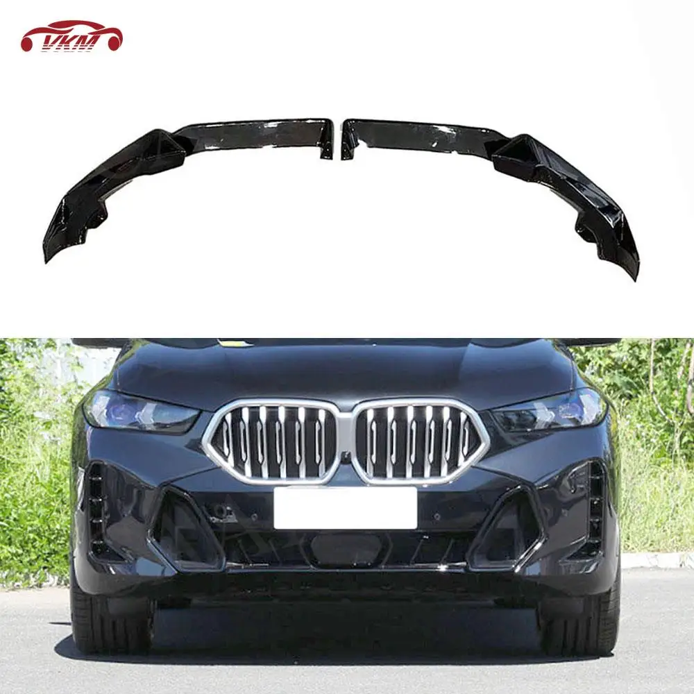 

Car Front Lip Chin Spoiler Bumper Extension Splitter Cover For BMW X6 G06 LCI Sport 2023+ ABS Body Kits Decoration Accessories