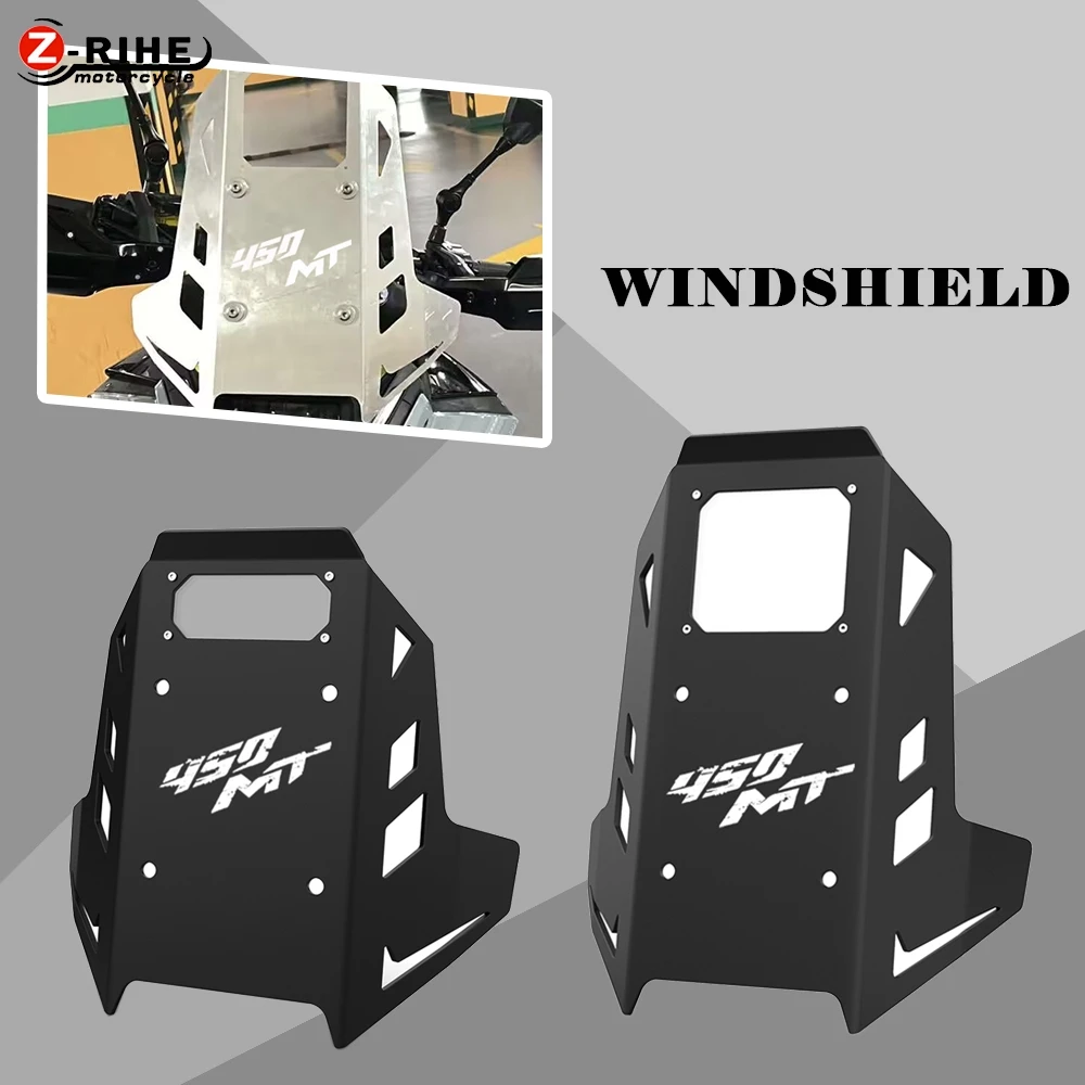 

450MT Motorcycle Accessories Aluminium Wind Screen Windshield Deflectors Protection For CFMOTO 450MT CF 450 MT 2024 2025 2026