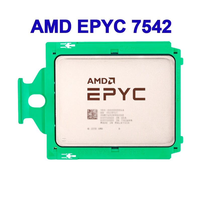 AMD EPYC 7542 CPU 2.9GHz Up to 3.4GHz 32C/64T 225W DDR4 2666V Socket SP3 Processor for LGA4094 Motherboard