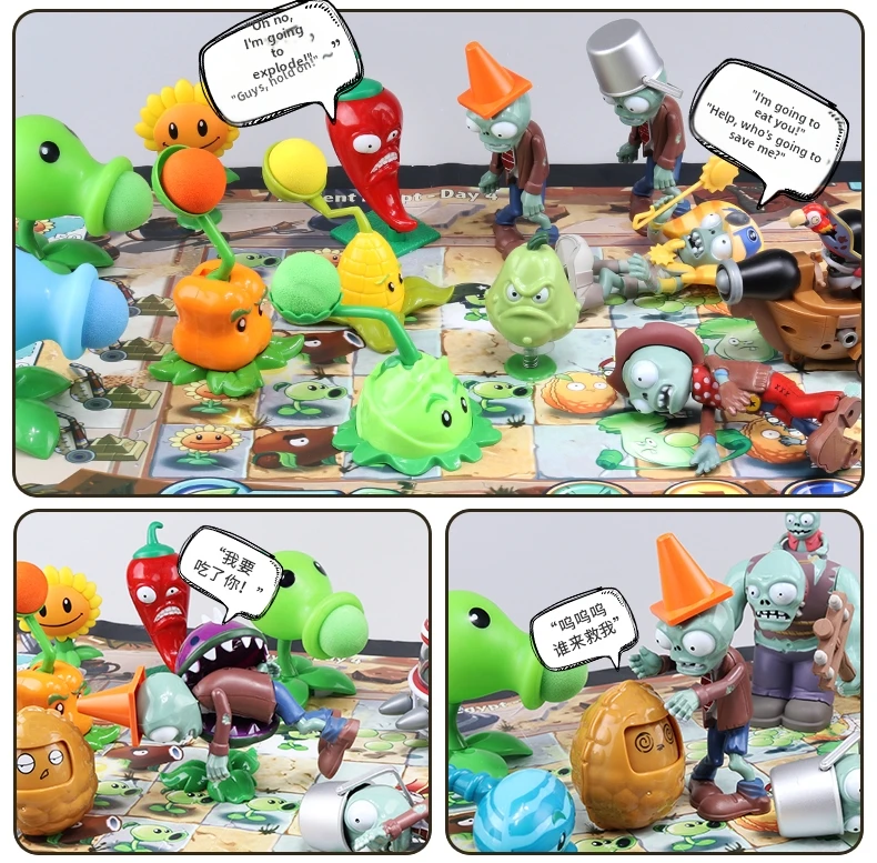Plants VS Zombies 2 Kaktus-Erbsenschützer Kokosnuss-Kanone A.K.E.E Spielzeug-Set 6 Stile Spielfiguren Weiche Silikon-Zombies Geburtstagsgeschenk-Spielzeug – Detail 2