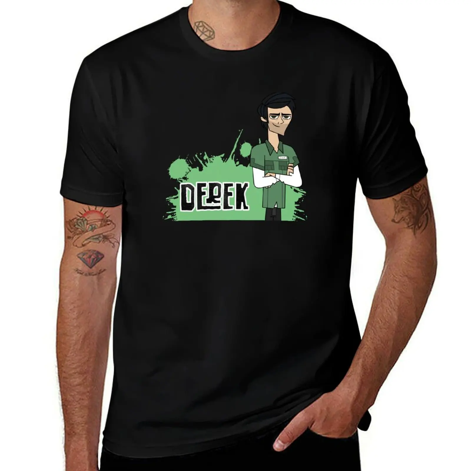 Derek Johnson, ¡Campo de aventuras de todas las estrellas! Camiseta croswit camisa hombre camiseta divertida hombre camiseta camisetas para hombres
