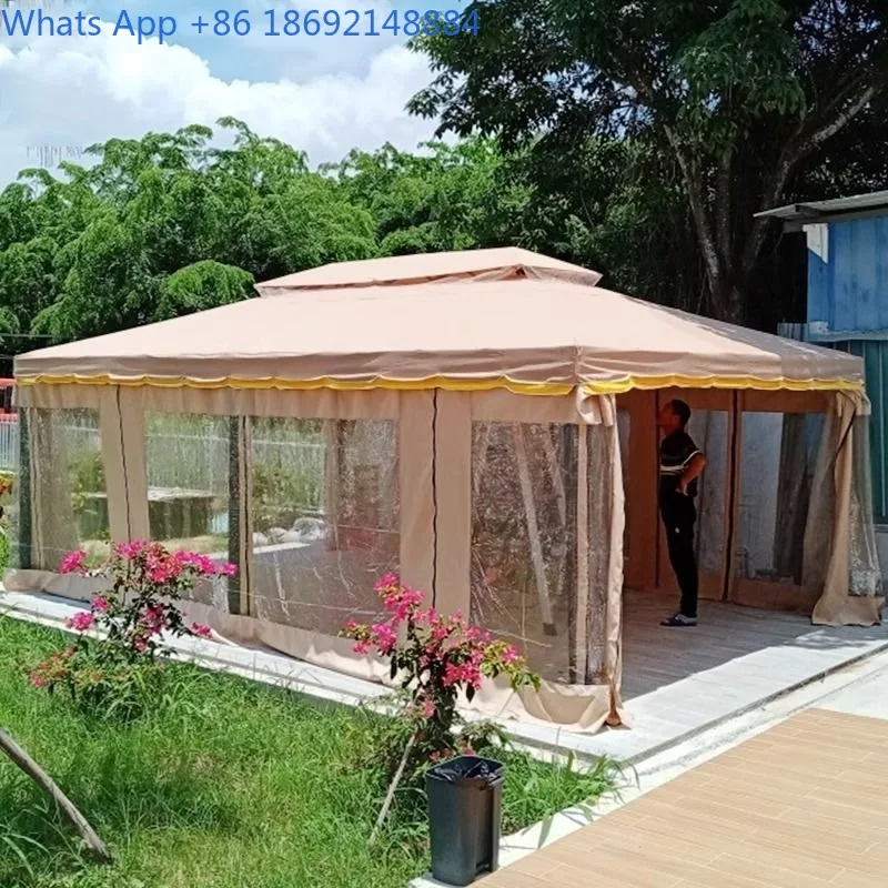 

Уличный шатер-беседка на четырех опорах для двора, автомобиля, рекламных мероприятий, защиты от дождя и солнца