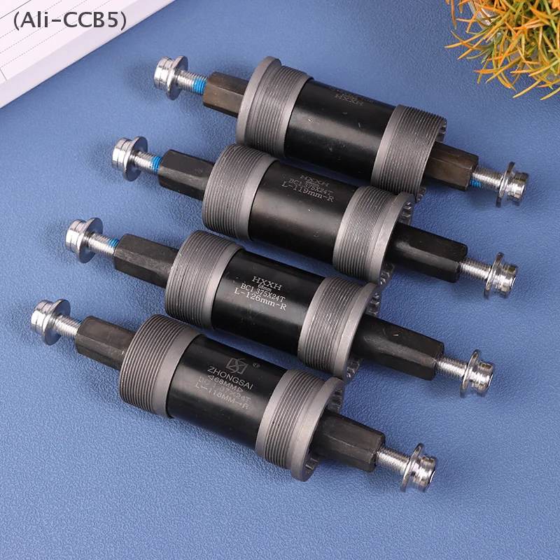 Square Mountain Bicycle Bottom Bracket Bike Square Hole Crank Sealed Bearing 68*107 118 119 120 122 126MM Road Bike BB Sets Axis