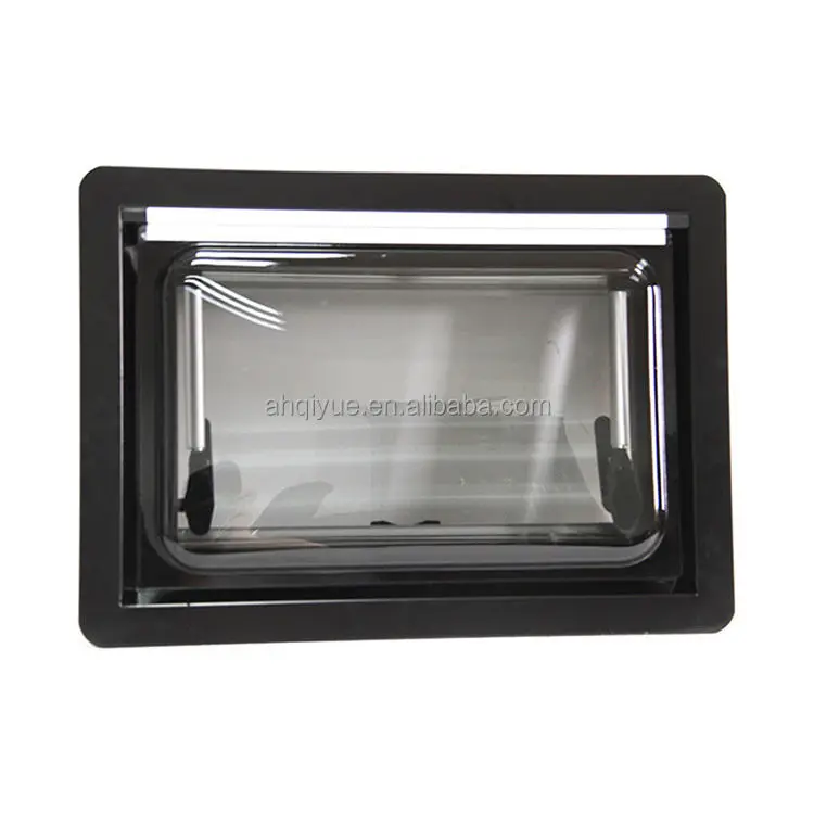 QIYUE 2024 Factory Price Caravan Double Glazed RV Window ECE 350*280 Mm Durable Side Window With Sunshade Mosquito Net Awning