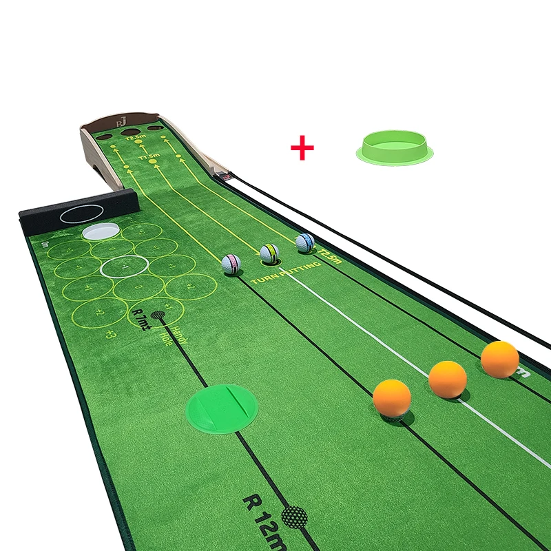 New Park Golf & Thr Golf Putting Practice Mat Putter Mat نظام الإرجاع الصامت