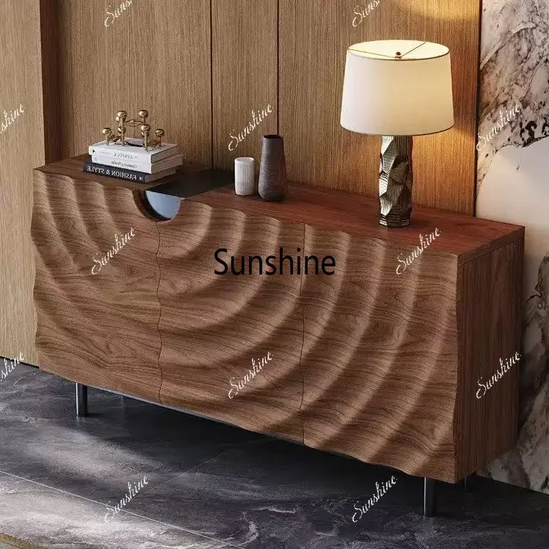New Chinese light luxury dining side cabinet villa living room storage entrance cabinetTJ