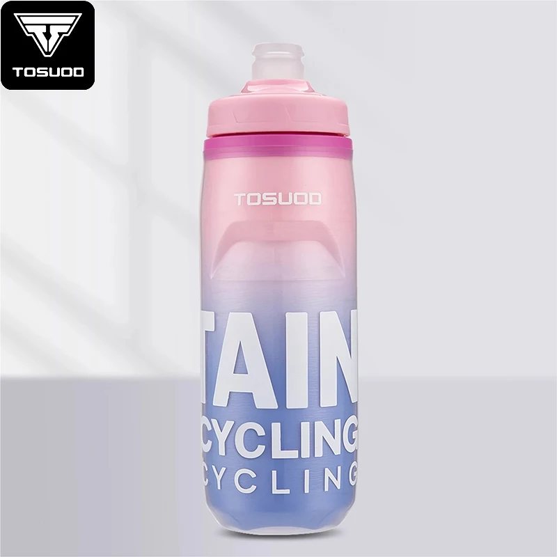 TOSUOD 620ML ciclismo mantener botella de agua fría MTB bicicleta de carretera taza portátil ligera al aire libre ciclismo botella de agua accesorio de bicicleta