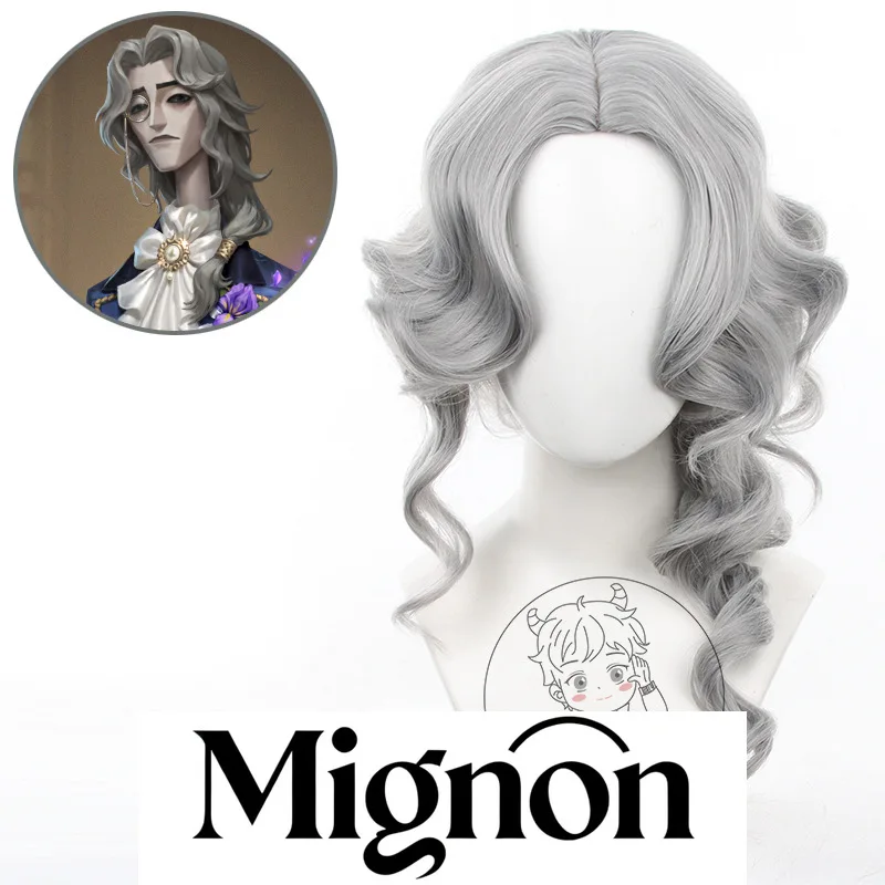 

Halloween Curly Cos Wig for Identity V Hermit Retrograde Academic Ceremony Skin Pre-styled Alva Lorenz Costume Gift