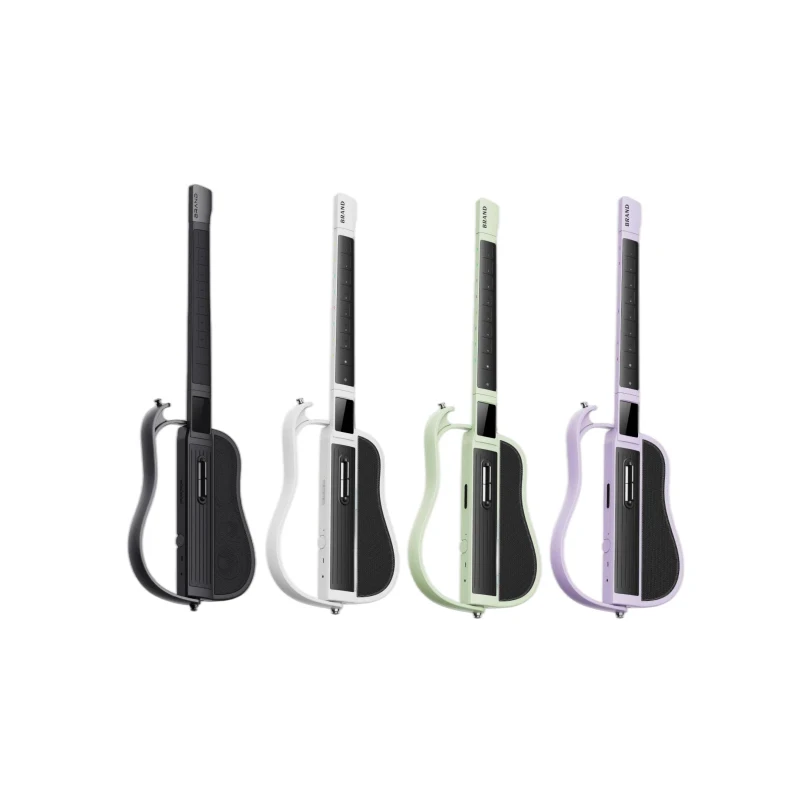 Foldable Silent Carbon Fiber Electric Guitar 2.4 Touchscreen Matte Finish 1.65KG Lightweight Portable Design for Travel for