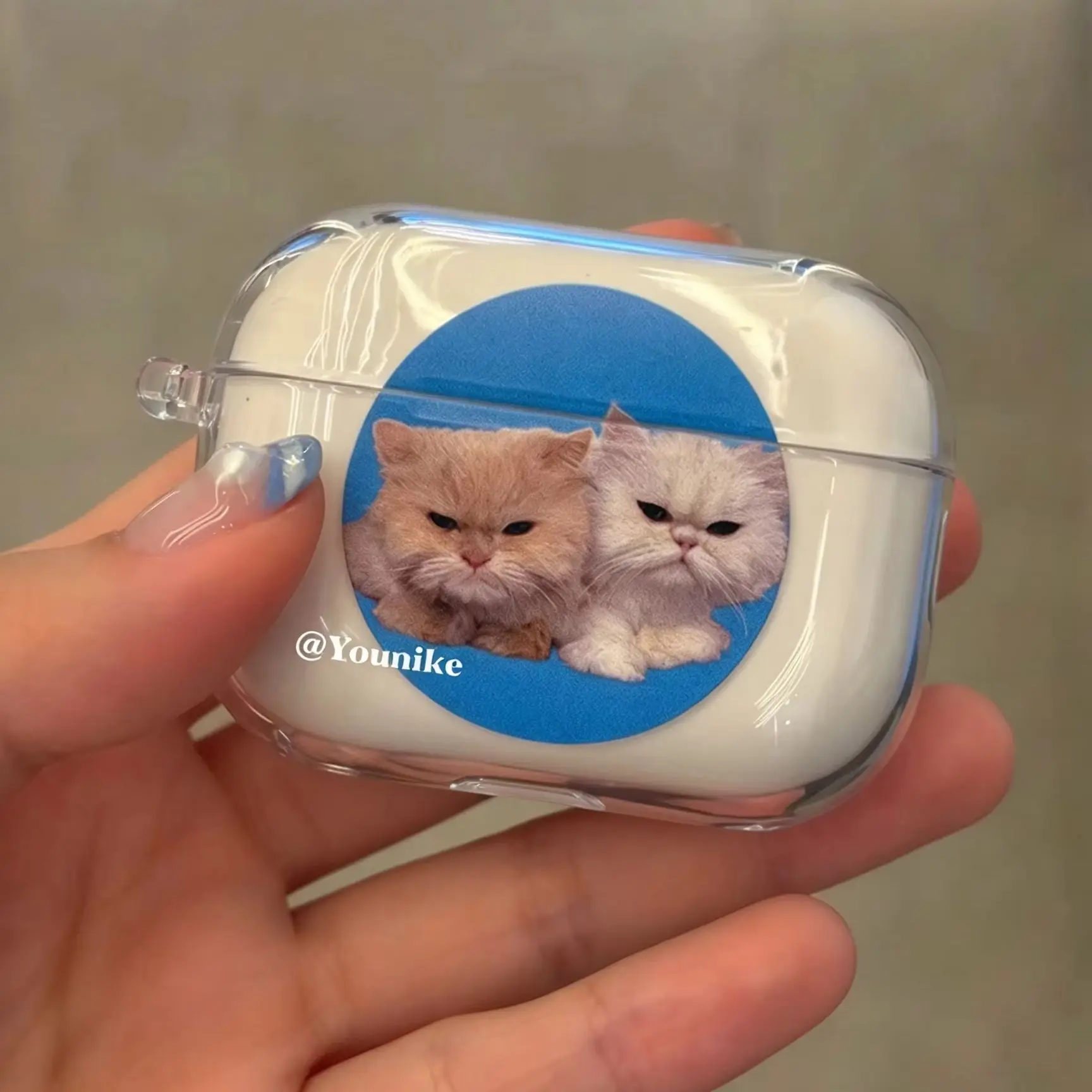 Cute Cat Kitten Case For AirPods 4 3 1 2 Gen Earphone Protecitve Case For AirPods Pro2, Pro3,Pro TPU Clear Shockproof Cover