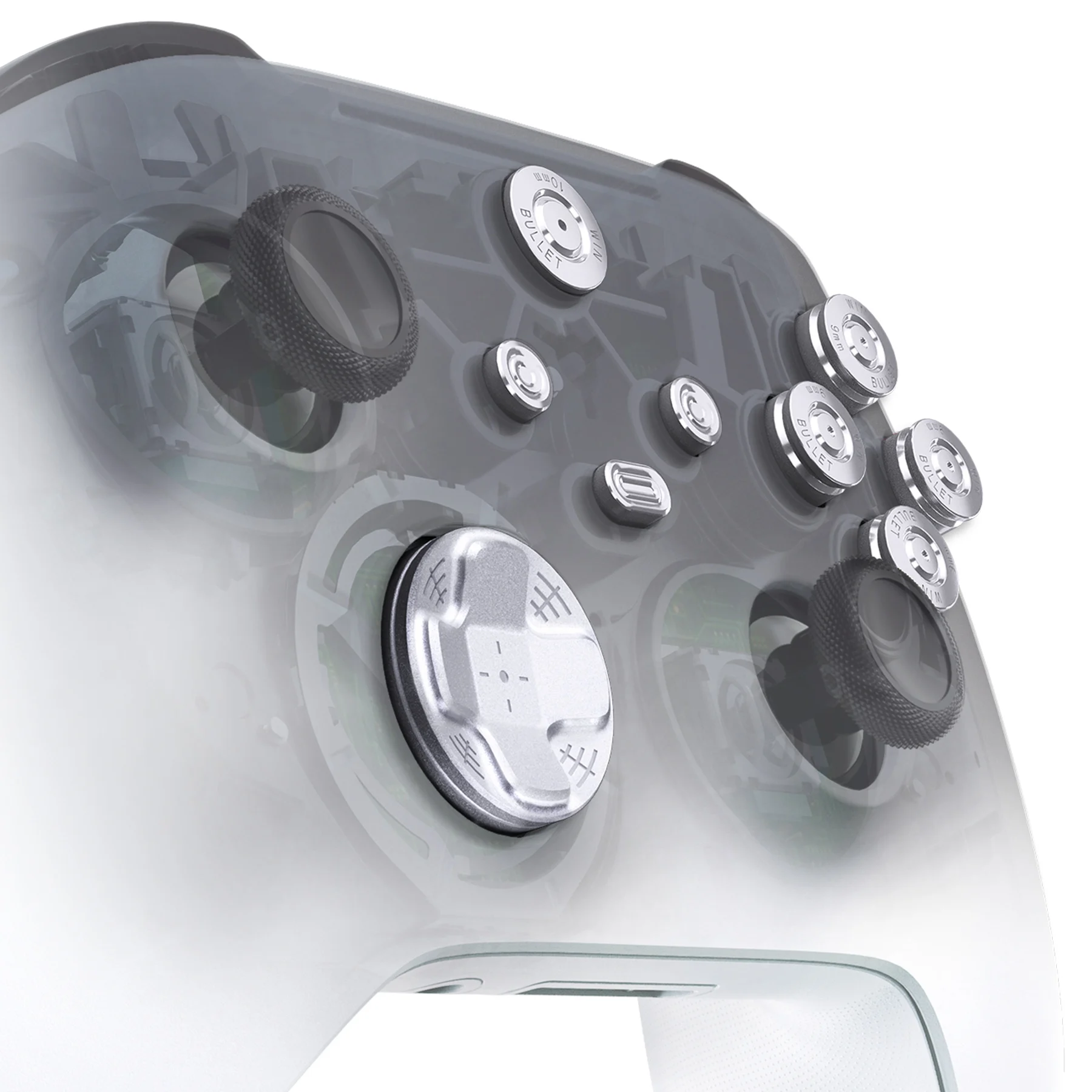 Extrem 9 in 1 benutzer definierte Metall tasten für Xbox Core Wireless Controller, Home Abxy Bullet Buttons für Xbox Serie X/s