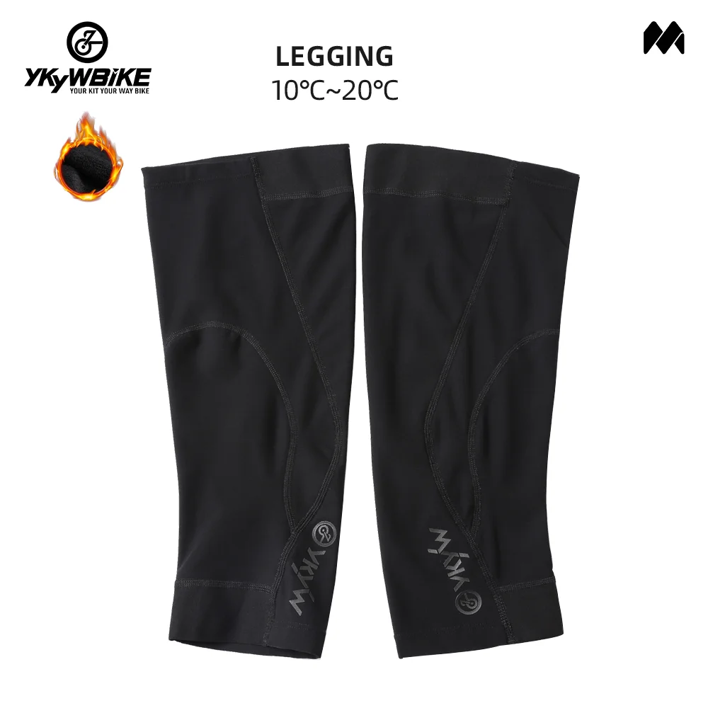 YKYW Winter Pro Team Leg Warmers Men Women Cycling Thermal Fleece Bicycle Sports Running Racing MTB Bike Leg Sleeve Breathable