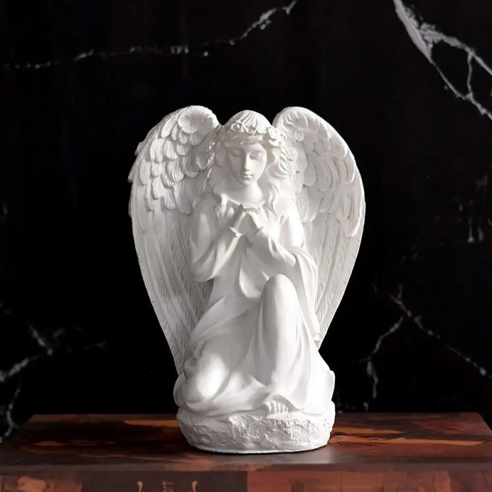 Europäische Retro-Feen-Engel-Figur, Harzstatue, Schreibtischdekoration, Ornament, Kreatives Kunsthandwerk, Heimische Künstlerische Skulptur, Accessoire