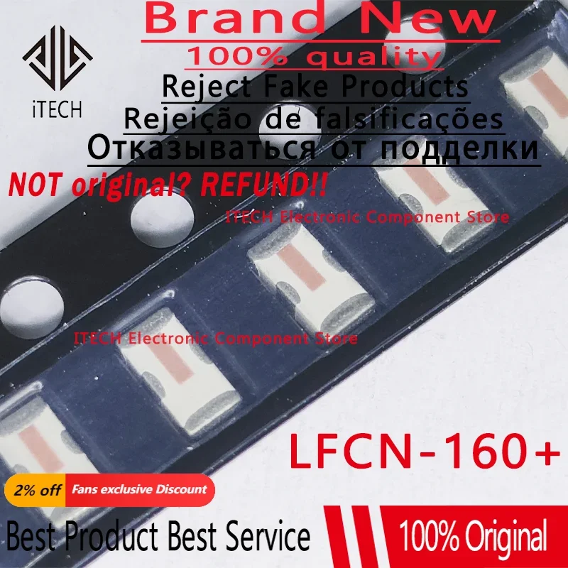 5pcs/lot Original LFCN-160+ Low Pass Filter DC-160MHz Full Range 100% New and Genuine