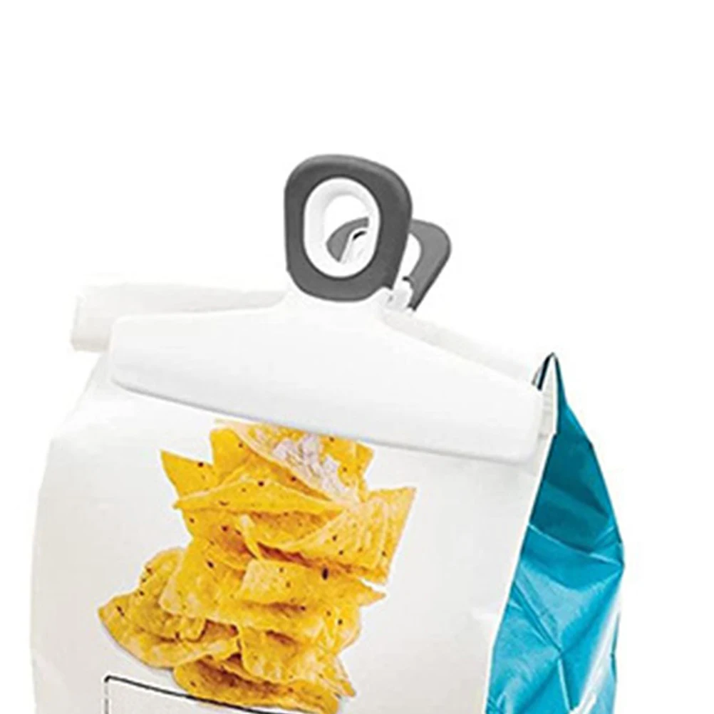 

4pcs Food Sealing Clips Strong Clamping Vacuum Bag Sealer White PP Multi Functional Kitchen Gadgets For Chips Coffee Bread