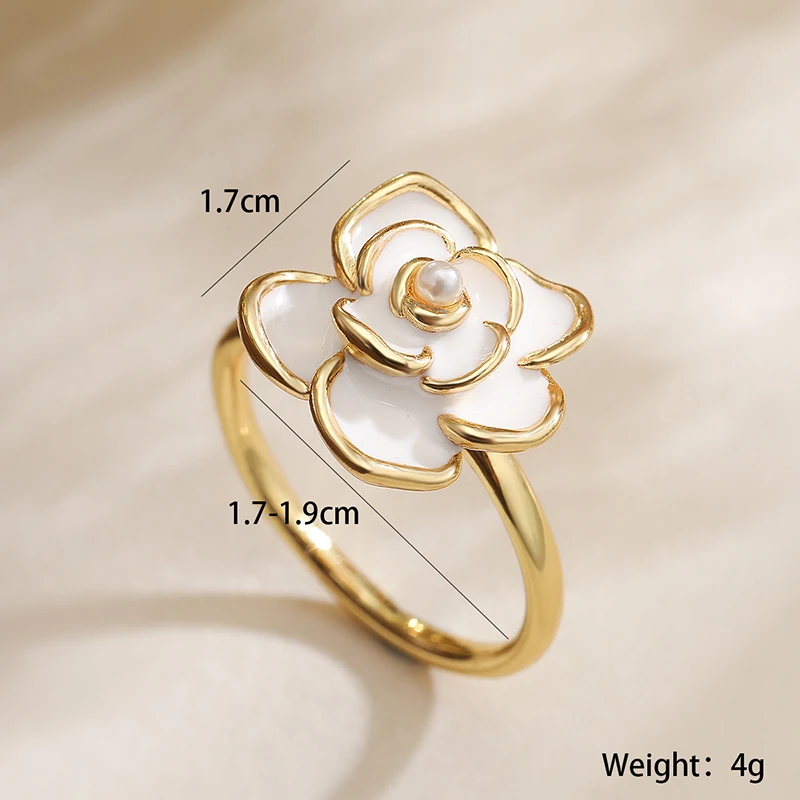 GANPUP Süßer Blumenherz-Zirkonia Verstellbarer Ring für Frauen Paare Mode Neuer Fingerring Schmuck Valentinstagsgeschenk Party – Detail 8