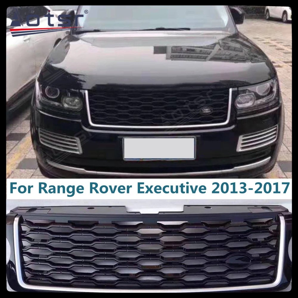 

Front Bumper ABS Grille Grill For Land Rover Range Rover Executive 2013-2017 Modification Car Surround Grille Spoiler Protector