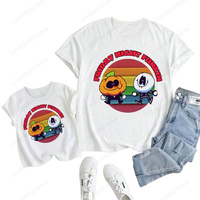 Friday Night Funkin Boys T Shirt Cartoon Print T-Shirt Designer Children Kids T Shirts Short Sleeved Child White Clothes