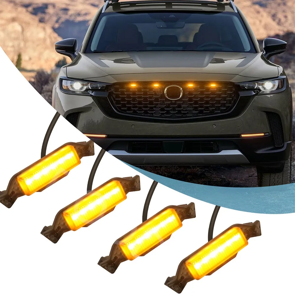 Front Grille Grills Lights for Mazda CX50 CX-50 2023 2024 2025 Racing Grill grille Lights Front Led Lights