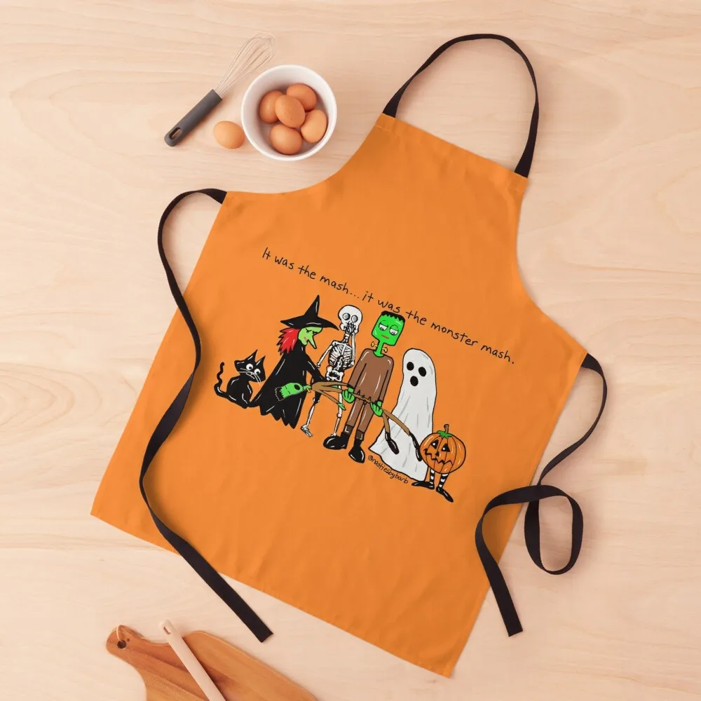 

Monster Mash Apron chefs cooks clothes Kitchen Novel Kitchen Accessories Kitchen Man Apron